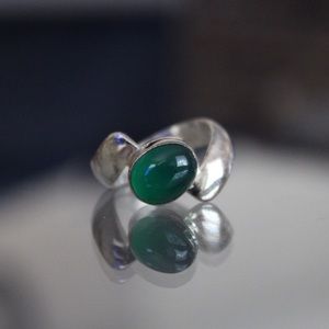 Distressed Green Ring